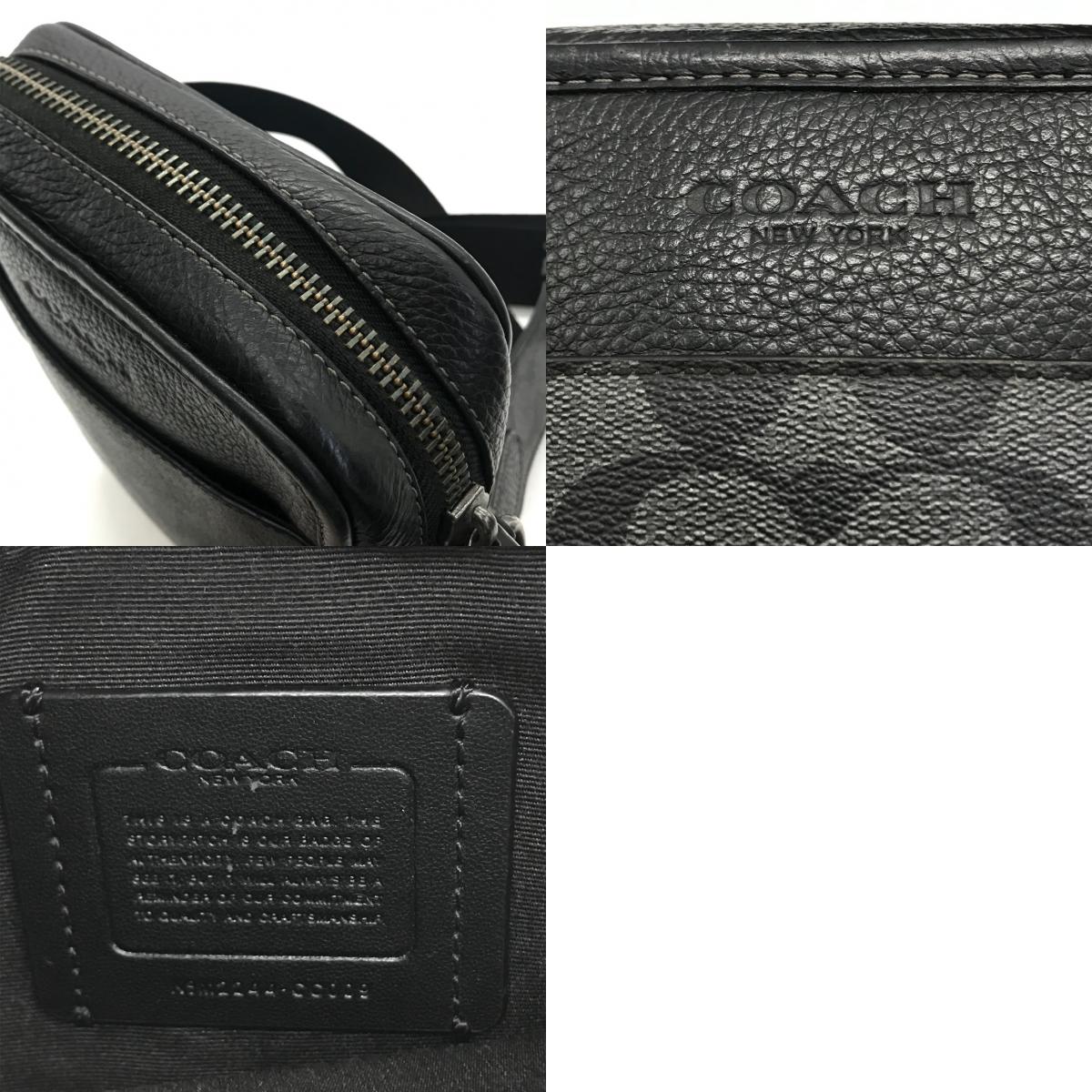COACH | コーチ サリバン クロスボデイバッグ シグネチャー ショルダーバッグ CC009 ブラック【倉吉店】