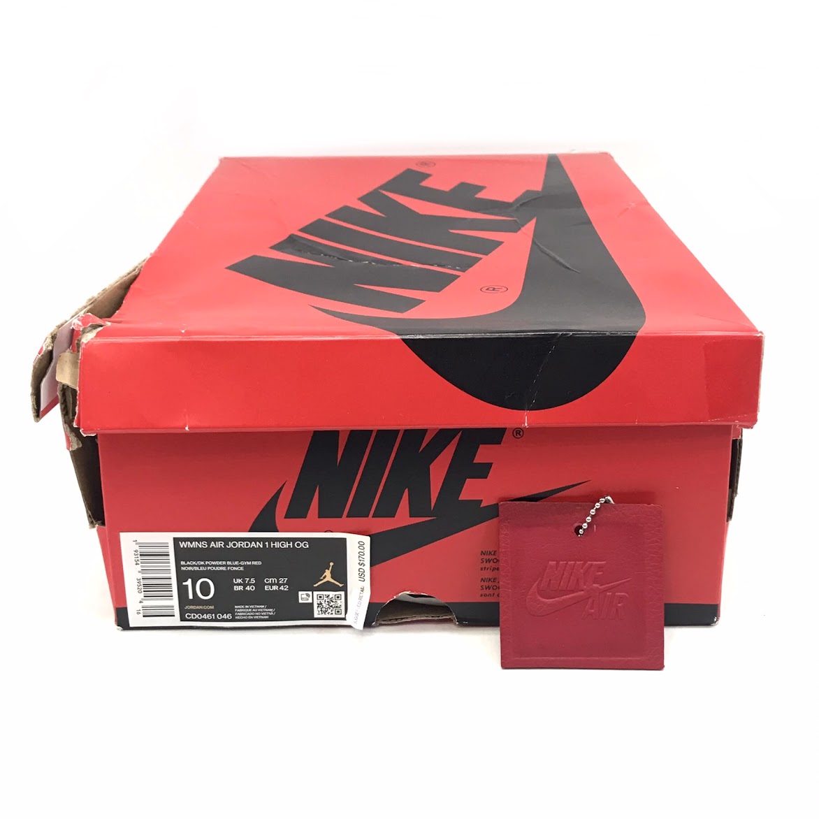 NIKE | ナイキ WMNS AIR JORDAN 1 RETRO HIGH OG 'UNC TO CHICAGO' スニーカー CD0461-046 ブラック 27cm【倉吉店】