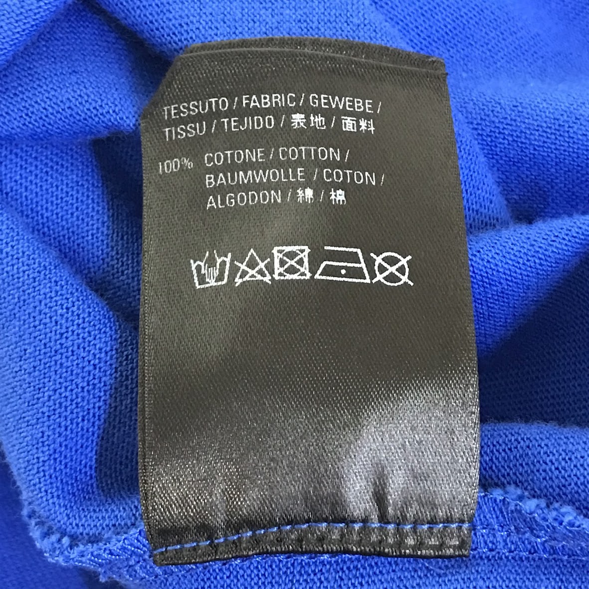 BALENCIAGA | バレンシアガ BACK LOGO TEE 半袖Tシャツ 570805 THV80 ブルー サイズ:M【倉吉店】