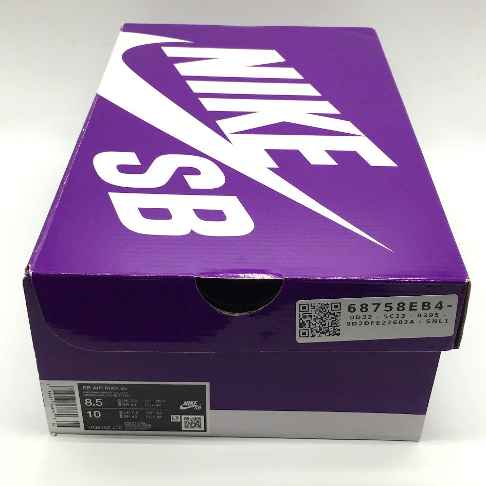 NIKE | ナイキ SB AIR MAX 95 × ERIC KOSTON OBSIDIAN/SPEED YELLOW/MIDNIGHT NAVY スニーカー HQ8492-400 ネイビー 26.5cm【倉吉店】