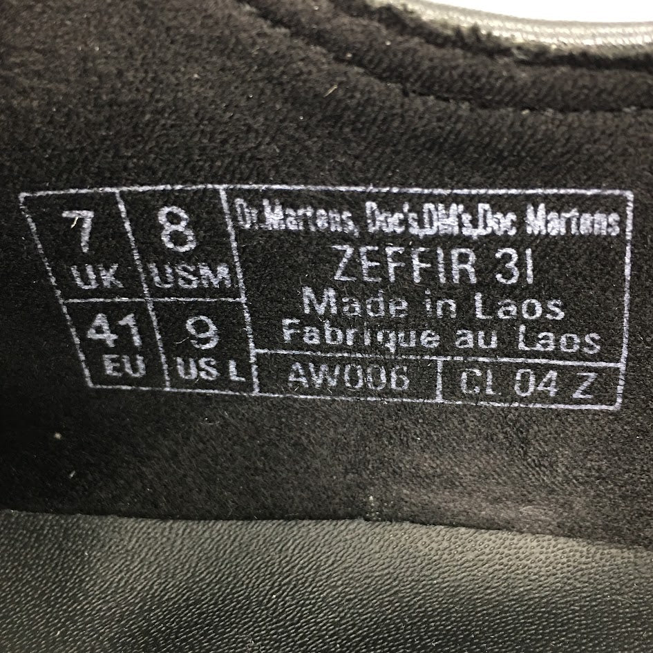 Dr.Martens | ドクターマーチン ZEFFIR 31 | ゼフィール31 | レザーシューズ ブーツ ブラック 26.5cm【倉吉店】