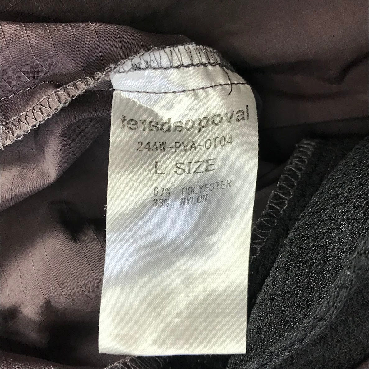 Cabaret Poval|キャバレー ポヴァール UTILITY PULLOVER ナイロンジャケット 24W-PVA-0T04 チャコールグレー サイズ:L【倉吉店】