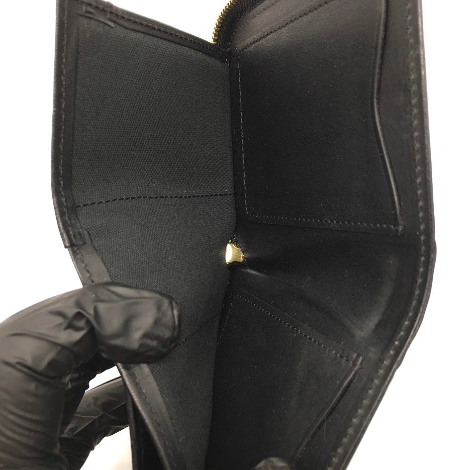 lemma|レンマ CURVA クルバ ショートL字ウォレット|L字ファスナー財布|牛革 プエブロレザー| 二つ折り財布 ブラック【倉吉店】