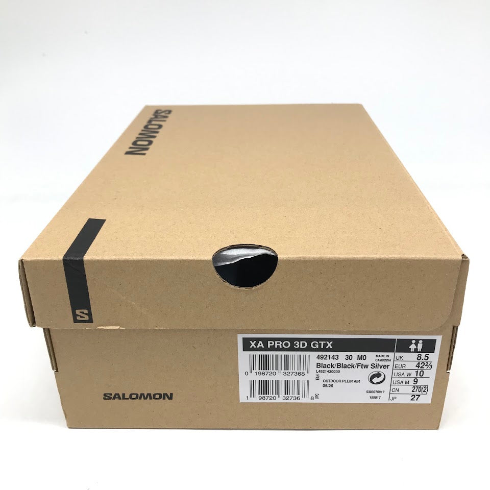 SALOMON | サロモン XA PRO 3D GORE-TEX スニーカー 492143 ブラック 27cm【倉吉店】
