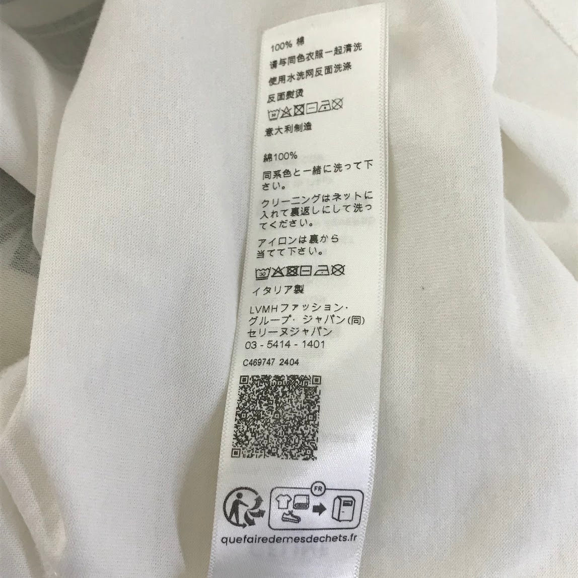 CELINE | セリーヌ 24SS PARIS ルーズ Tee 半袖Tシャツ 2X84N671Q ホワイト サイズ:M【倉吉店】