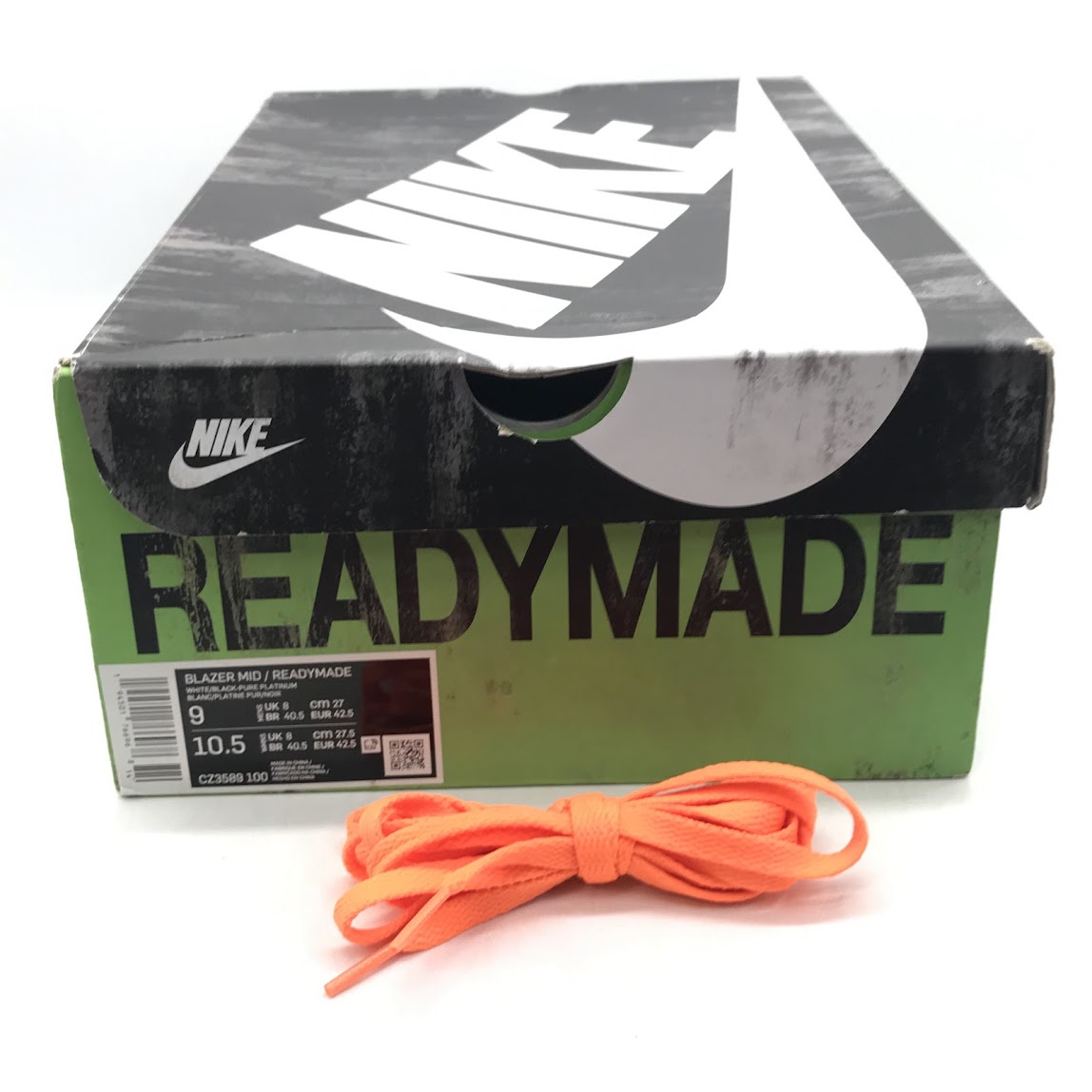 NIKE | ナイキ × READYMADE(レディメイド) BLAZER MID/READYMADE スニーカー CZ3589-100 ホワイト 27cm【倉吉店】