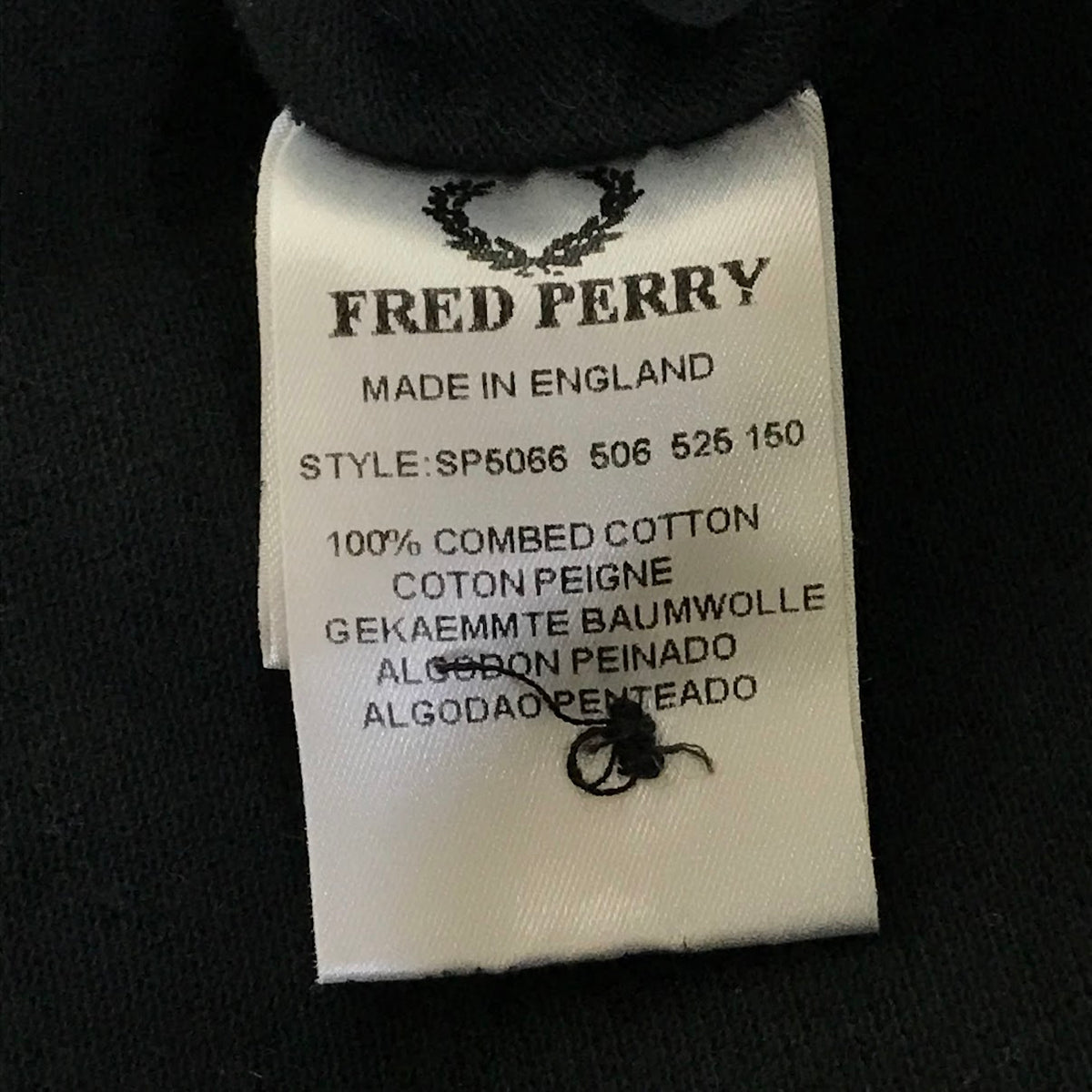 FRED PERRY | フレッドペリー ポロシャツ長袖 ポロシャツ SP5066 ブラック サイズ:S【倉吉店】【代金引換不可・日時指定不可】【ポスト投函】