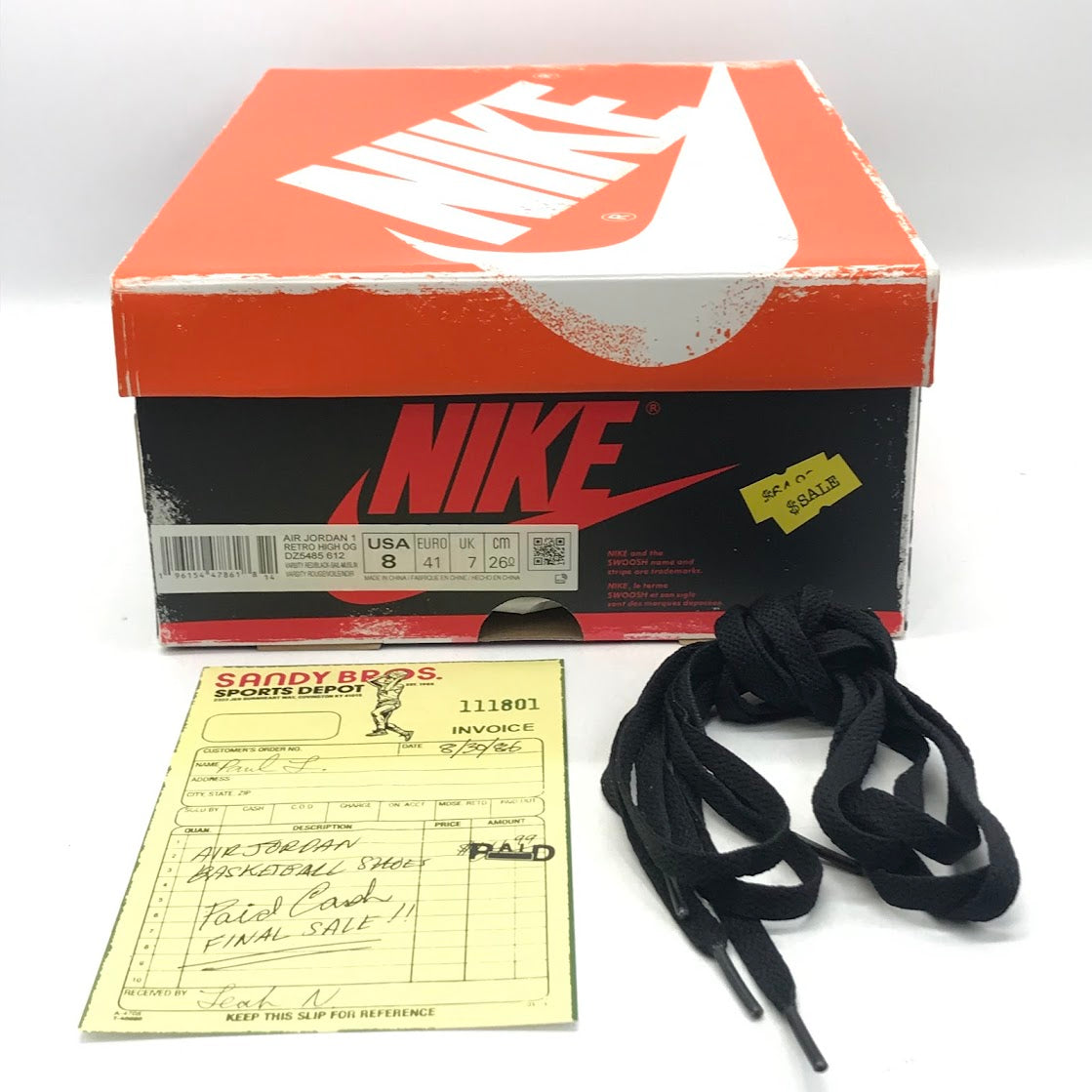 NIKE | ナイキ AIR JORDAN 1 RETRO HIGH OG 'CHICAGO LOST & FOUND' スニーカー DZ5485-612 レッド 26cm【倉吉店】