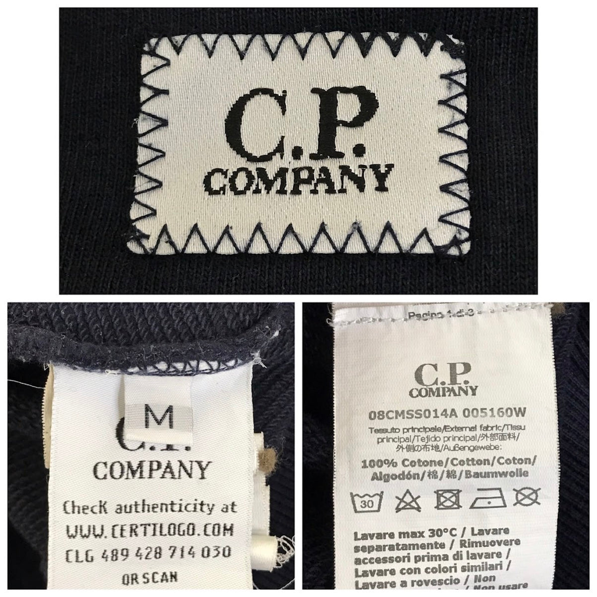 C.P.Company | シーピーカンパニー DIAGONAL FLEECE LENS CREW スウェット 08CMSS014A ダークネイビー サイズ:M【倉吉店】