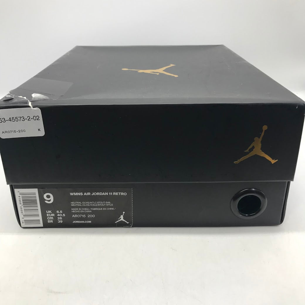 NIKE | ナイキ WMNS AIR JORDAN 11 RETRO エアジョーダン11 スニーカー AR0715-200 カーキ 26cm【倉吉店】