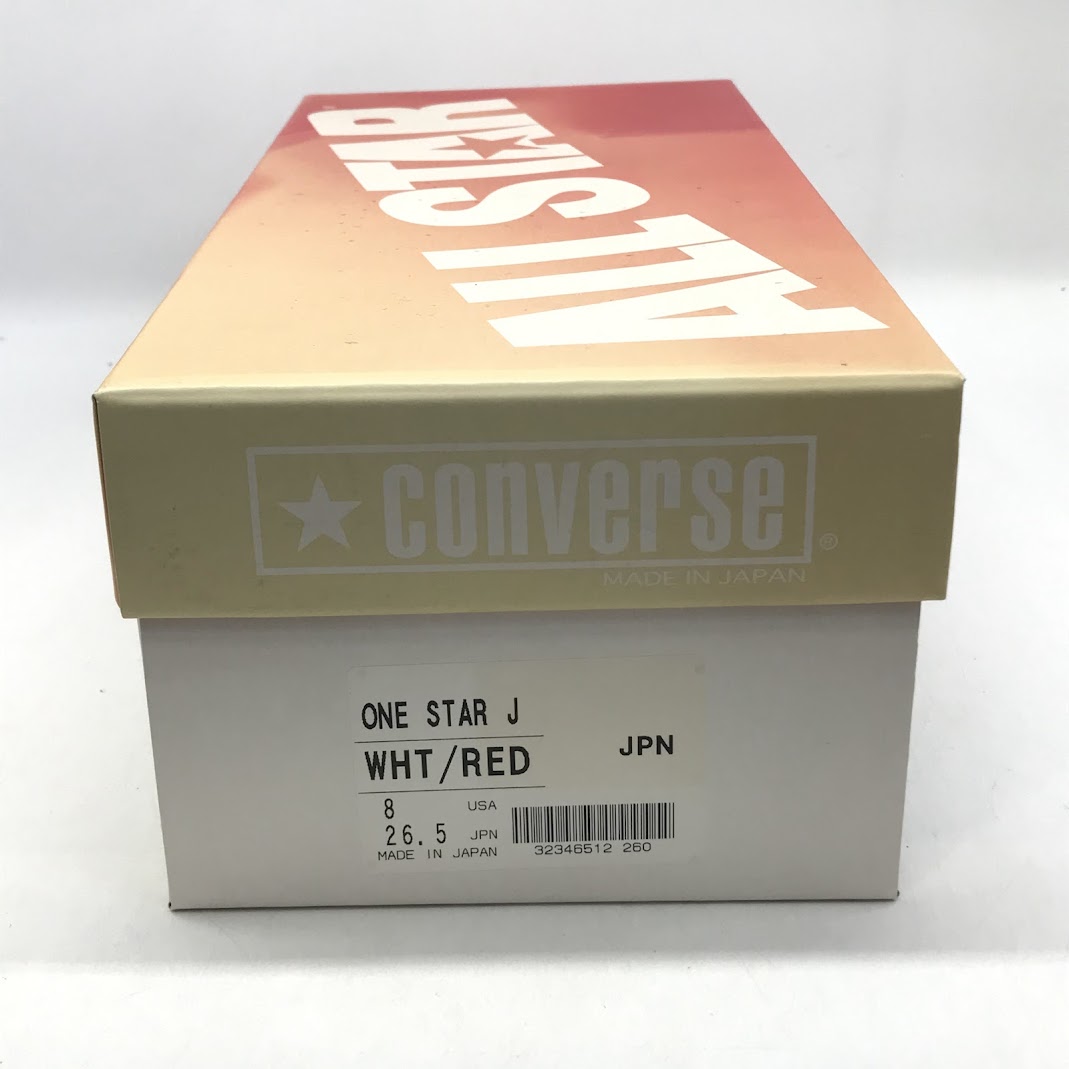CONVERSE | コンバース ONE STAR J ワンスター レザー スニーカー ホワイト 26.5cm【倉吉店】