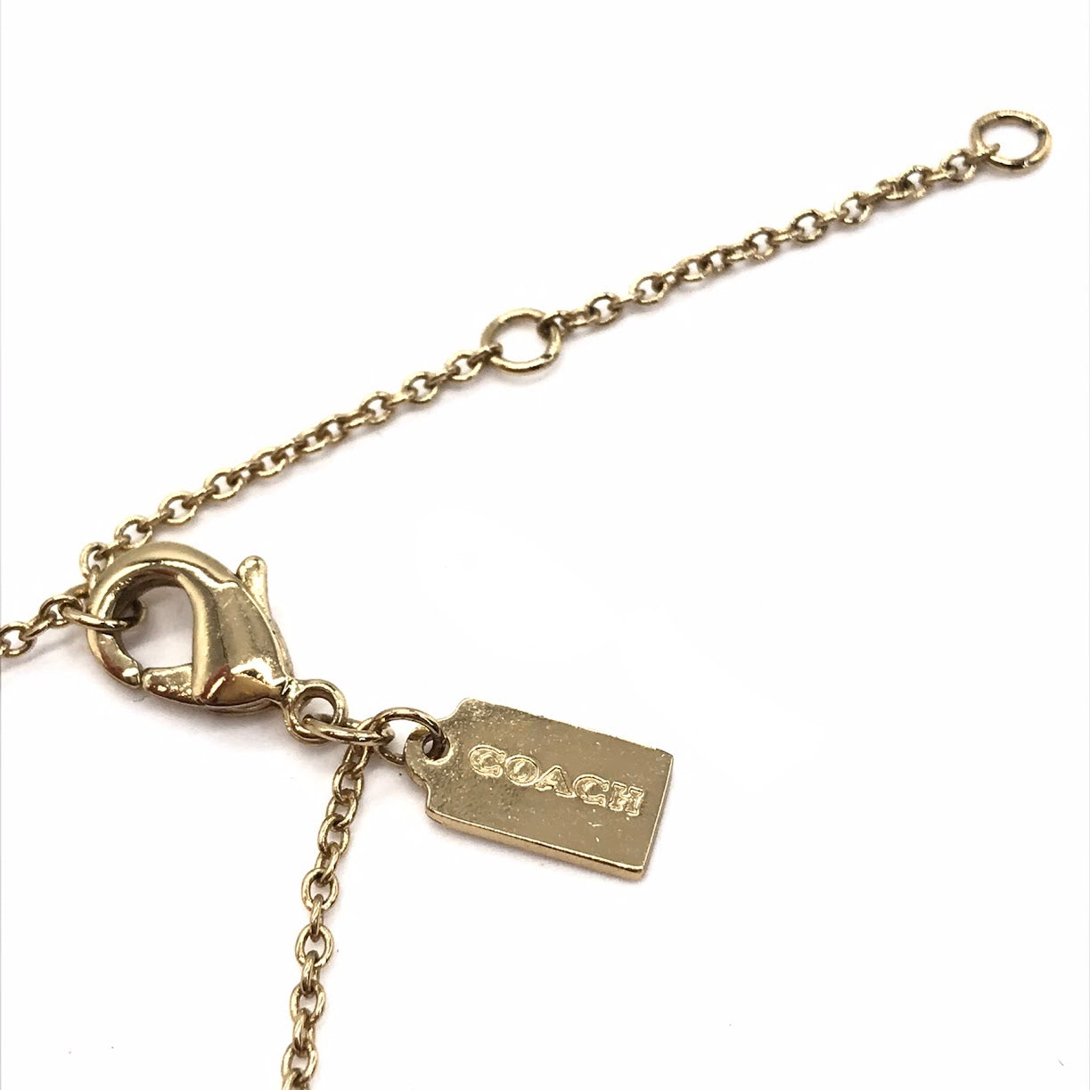 COACH | コーチ ペグドシグネチャー ネックレス CD830 ゴールド サイズ:46【倉吉店】