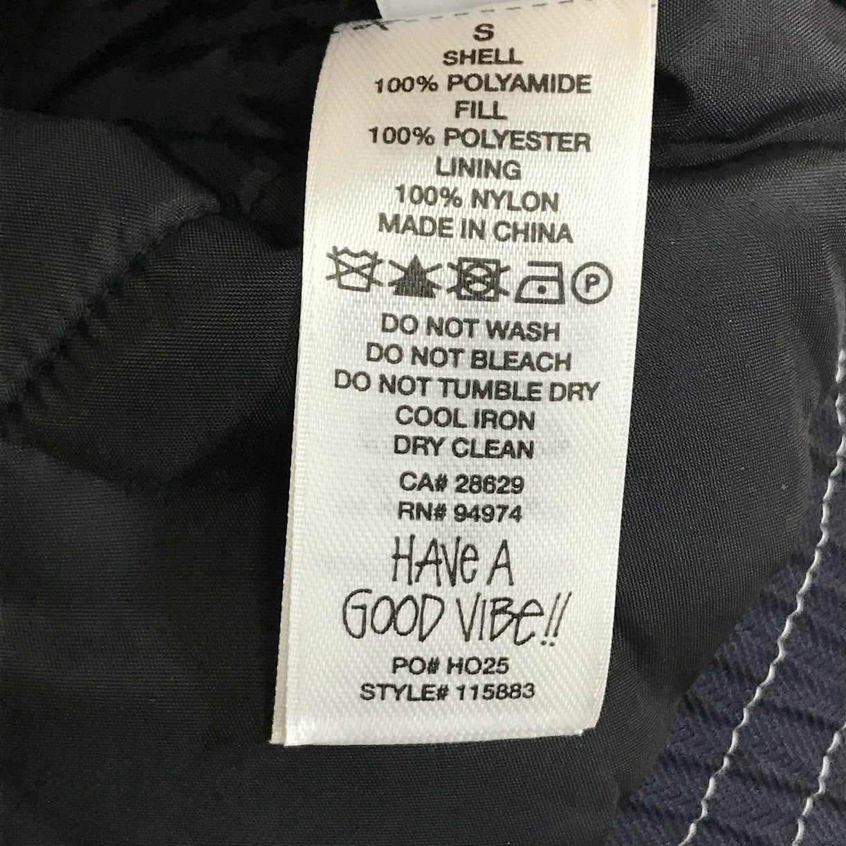 STUSSY | ステューシー Insulated Built JACKET 中綿ジャケット 115883 ブラック サイズ:S【倉吉店】
