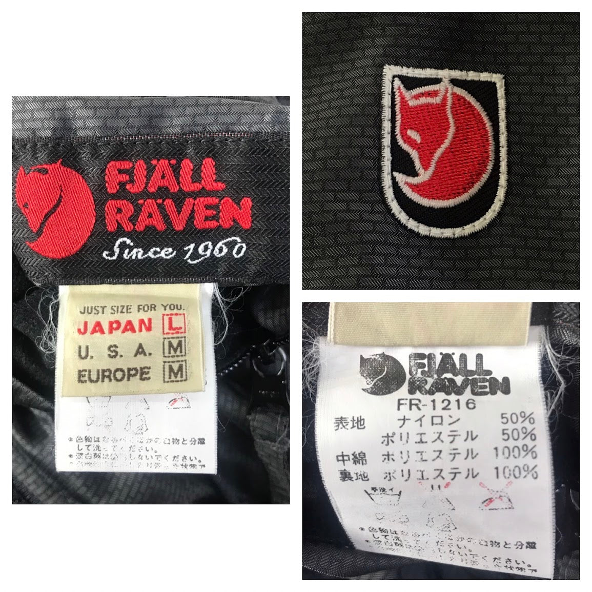 FJALLRAVEN | フェールラーベン リバーシブル中綿ジャケット 中綿ジャケット チャコールグレー×パープル サイズ:L【倉吉店】