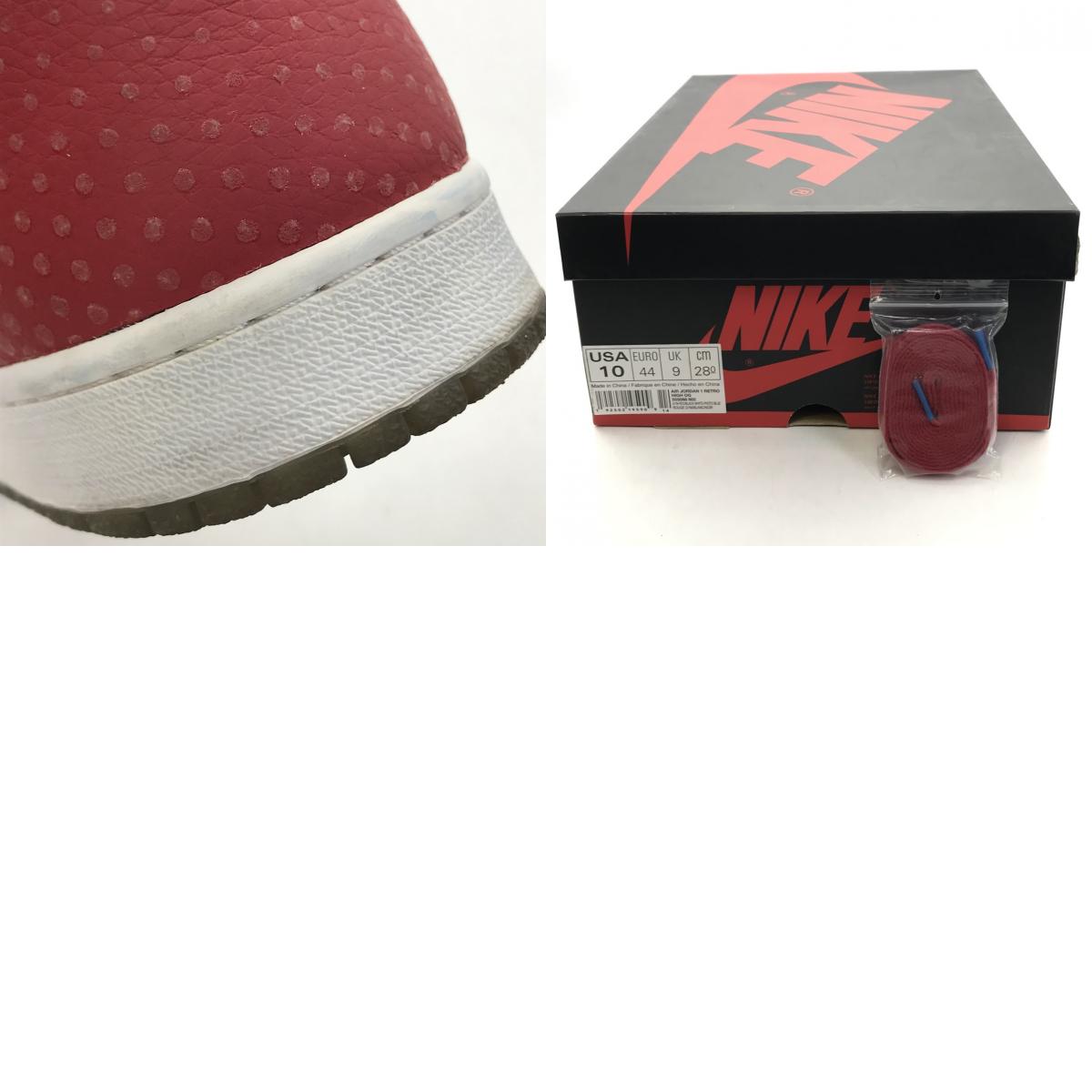 NIKE | ナイキ AIR JORDAN 1 'ORIGIN STORY' スニーカー 555088-602 レッド 28cm【倉吉店】