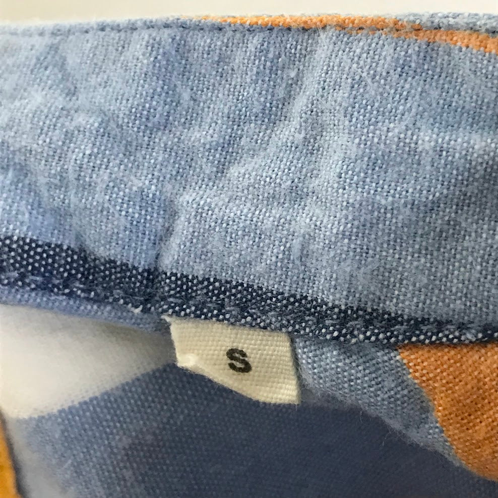 Nigel Cabourn | ナイジェルケーボン ストライプ 長袖シャツ 8049-12-10110 ブルー サイズ:S【倉吉店】