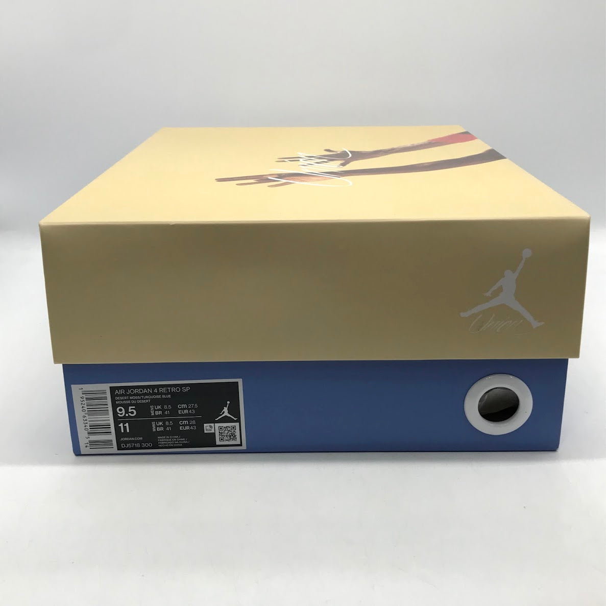 NIKE | ナイキ AIR JORDAN 4 RETRO '30TH ANNIVERSARY' UNION LA スニーカー DJ5718-300 デザート モス/ターコイズ ブルー-ダーク アイリス 27.5cm【倉吉店】