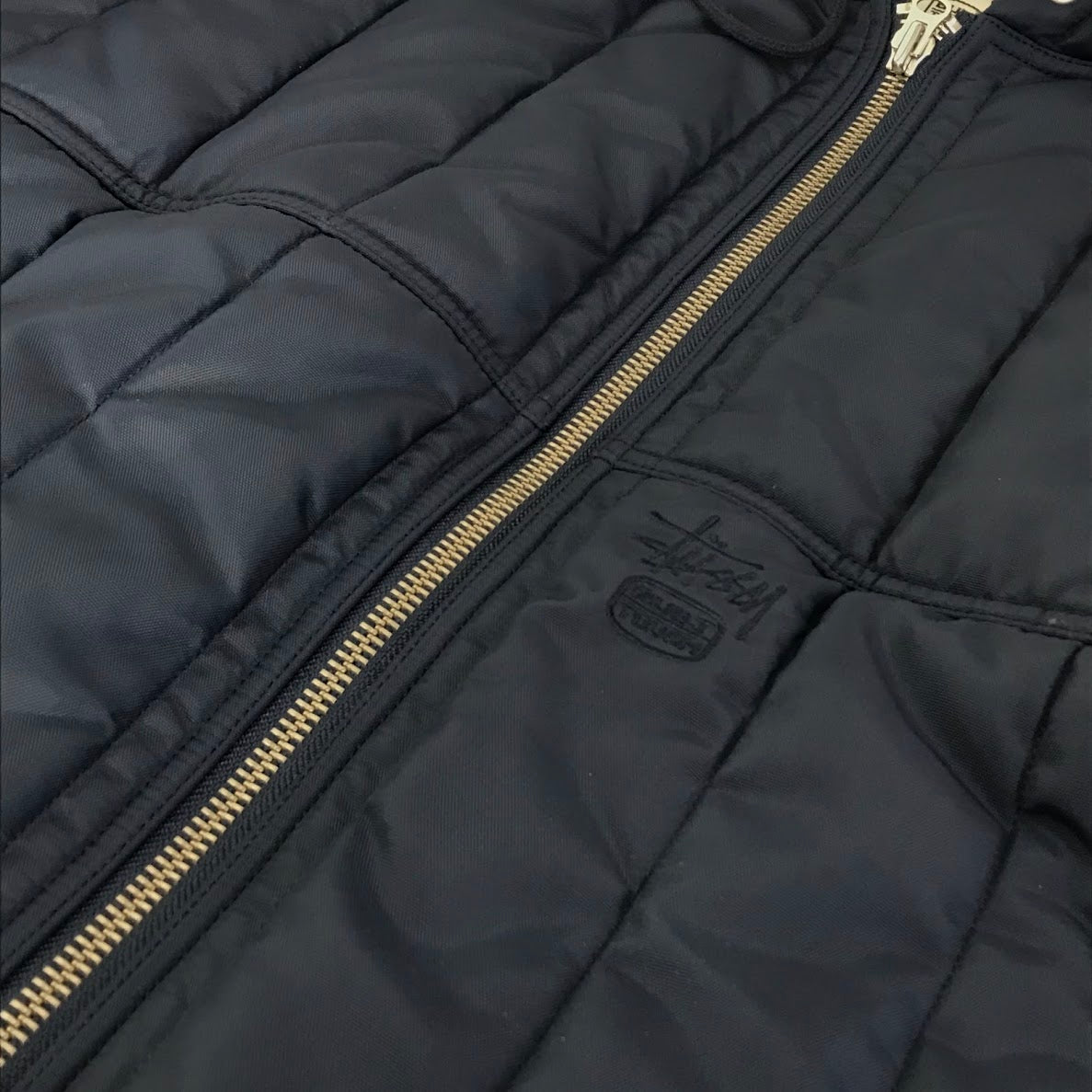 STUSSY | ステューシー Quilted Nylon Work キルテッドナイロンワークジャケット 中綿ジャケット 115858 ネイビー サイズ:L【倉吉店】