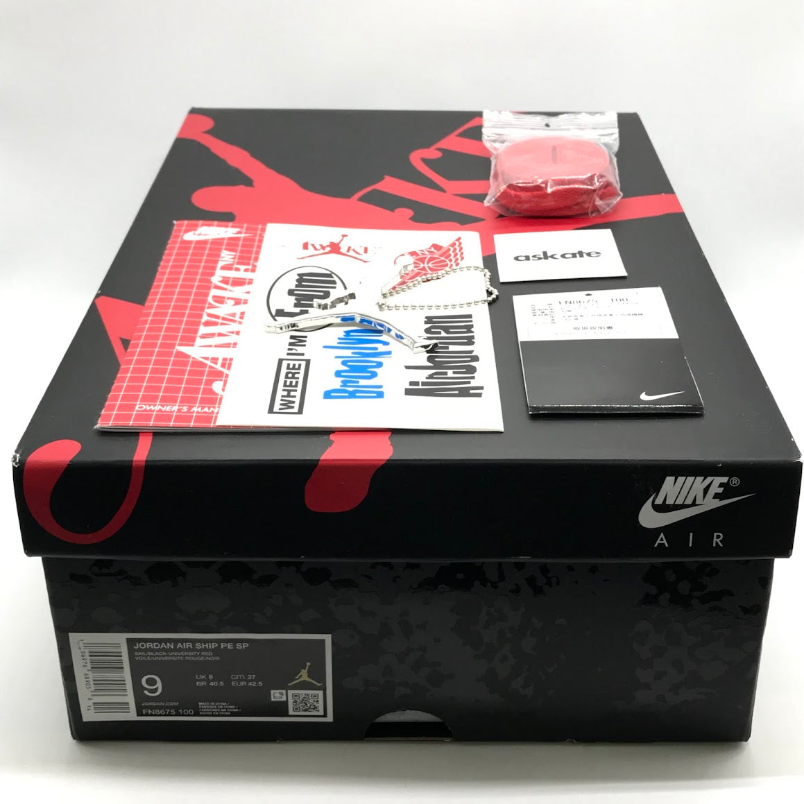 NIKE | ナイキ AWAKE NY(アウェイク ニューヨーク) AIR SHIP PE SP/AWAKE NY スニーカー FN8675-100 レッド 27cm【倉吉店】