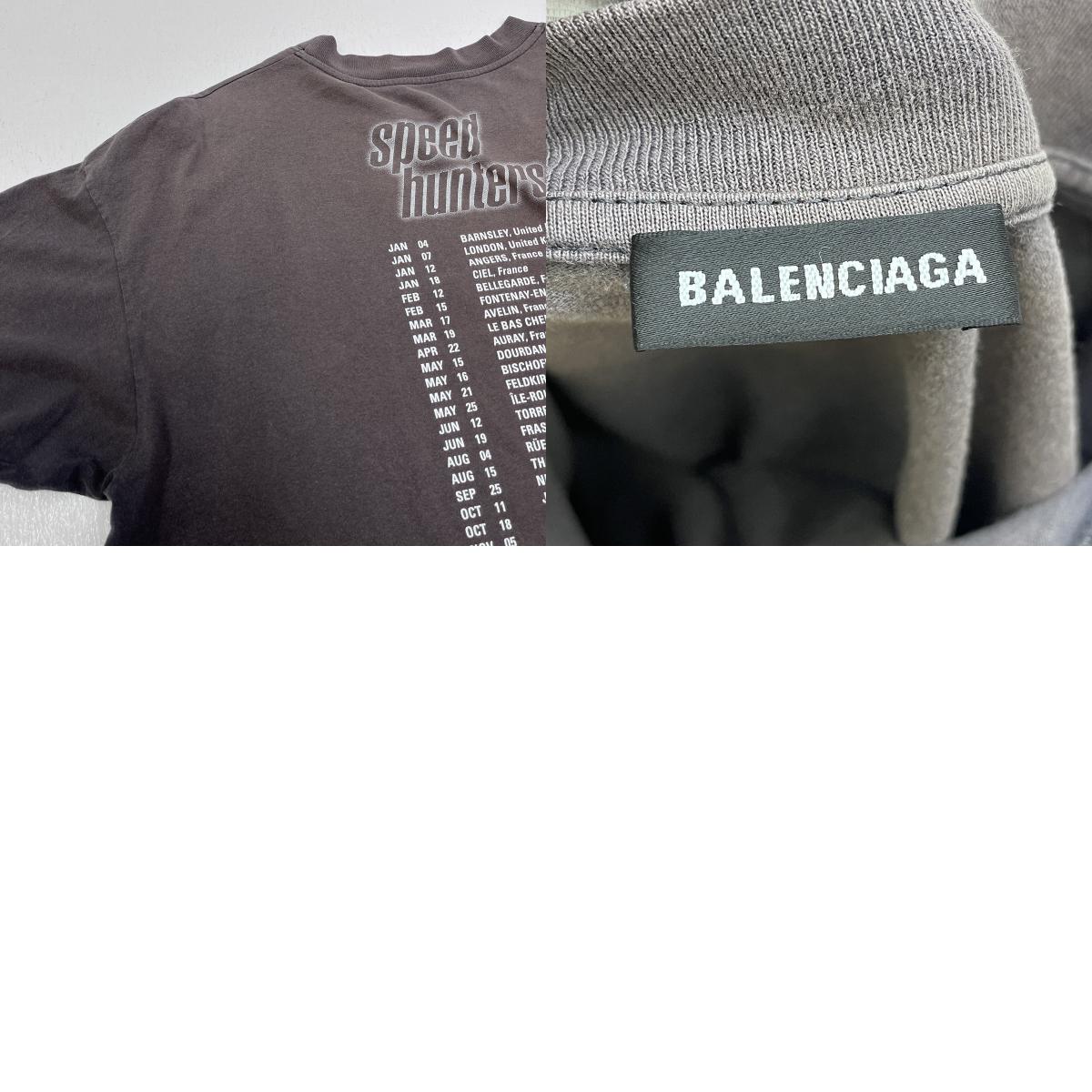 BALENCIAGA | バレンシアガ Speed Hunters Print T 18aw 半袖Tシャツ 541877 TCV38 グレー サイズ:M【加古川店】