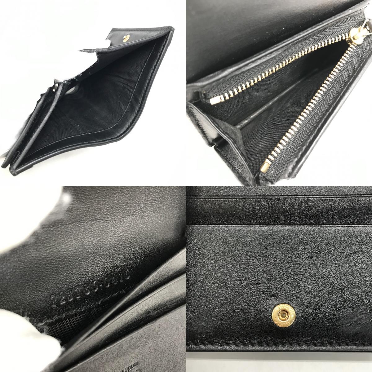 GUCCI | グッチ GGマトラッセ/コンパクトウォレット 二つ折り財布 723786 ブラック【倉吉店】