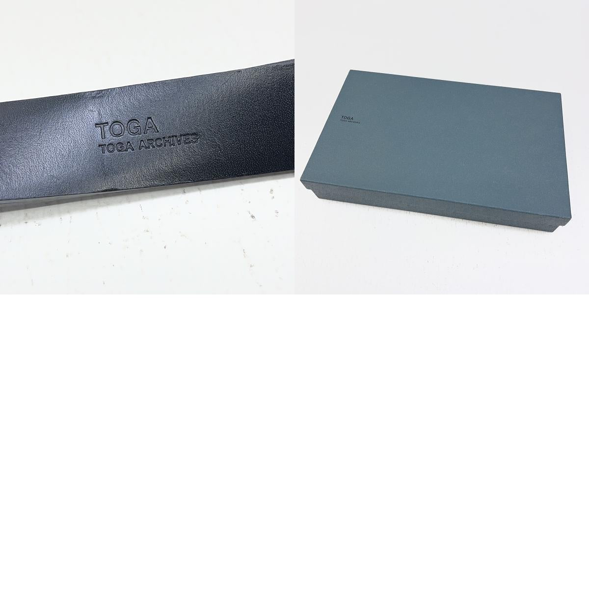 TOGA | トーガ Motif leather belt ベルト ブラック【加古川店】