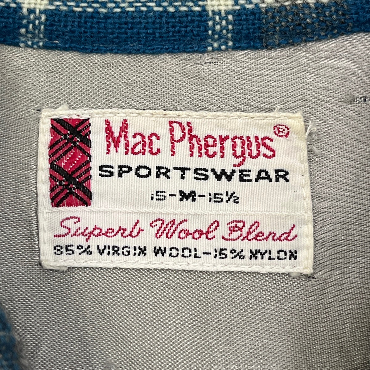 MAC PHERGUS 60s-70s 長袖シャツ サイズ:M【加古川店】