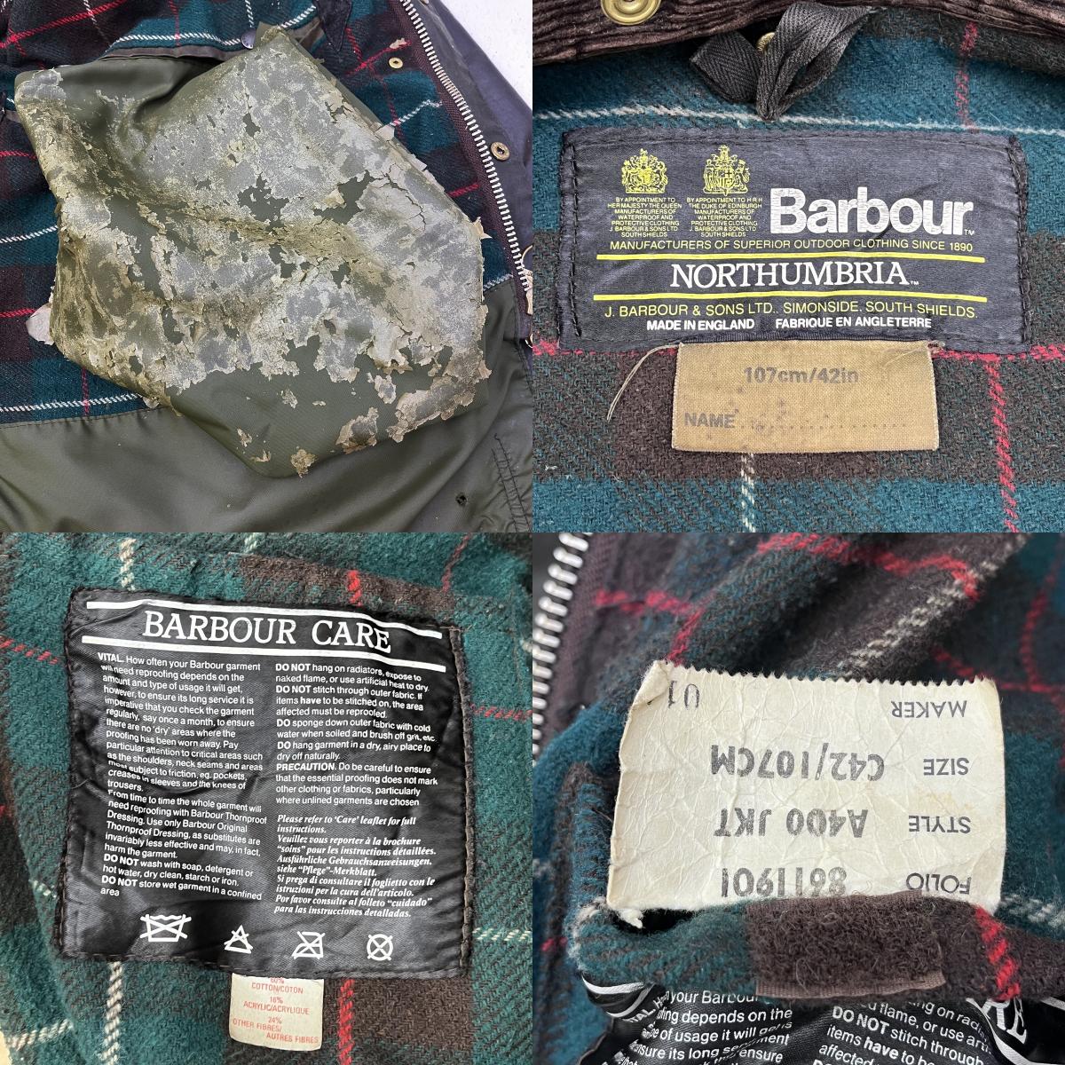 Barbour | バーブァー NORTHUMBRIA その他アウター A400 ブラック サイズ:42【加古川店】