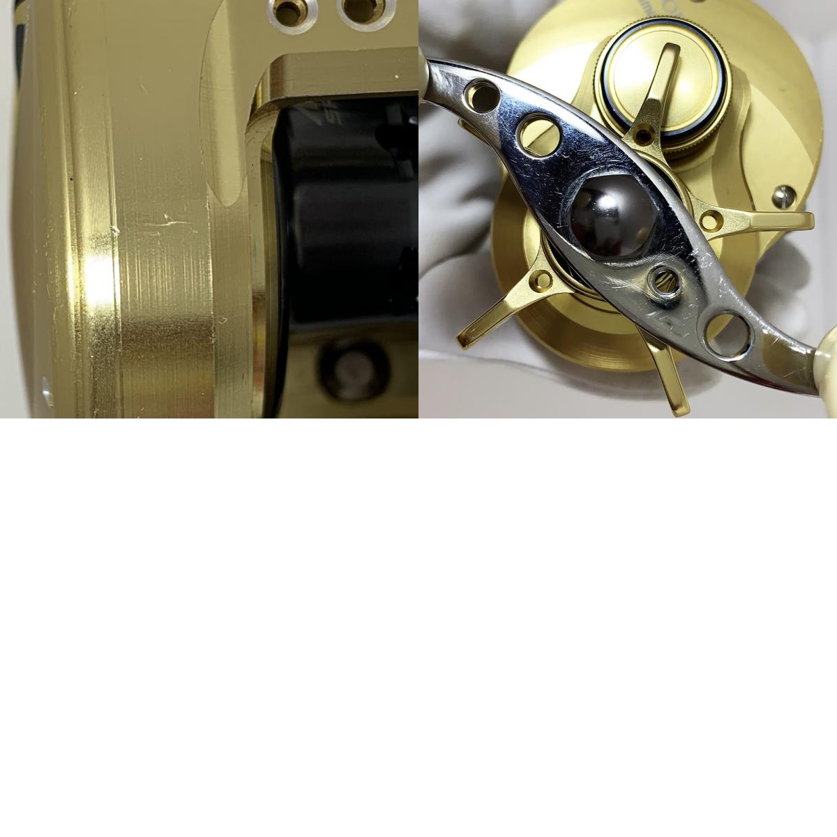 【フィッシング/釣り/釣具/リール】 【ベイトリール/右ハンドル】SHIMANO | シマノ 21カルカッタコンクエスト 100HG ※カスタムハンドル(純正無し)【加古川店】