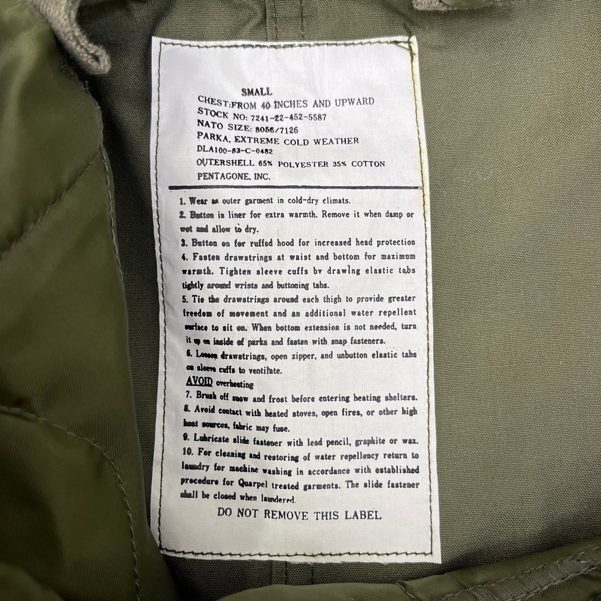 MILITARY衣料 | ミリタリーイリョウ m-65 fish tail parka pentagone社製 民間品 ミリタリージャケット カーキ サイズ:S【加古川店】