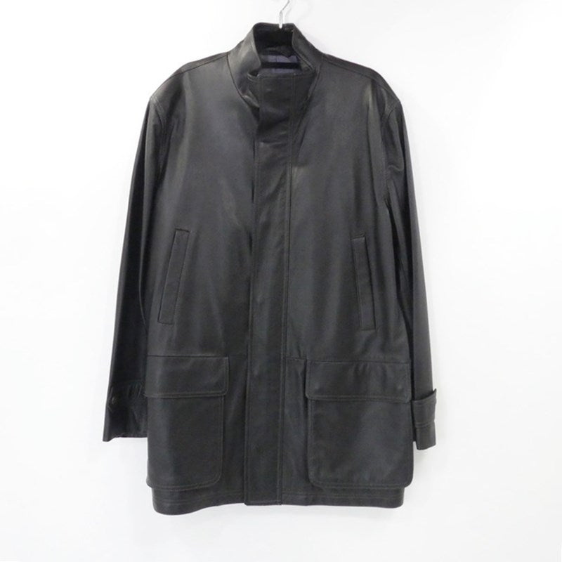 【中古】LANVIN | ランバン レザー 268937 ブラック サイズ:48