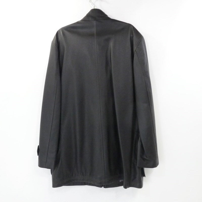 【中古】LANVIN | ランバン レザー 268937 ブラック サイズ:48