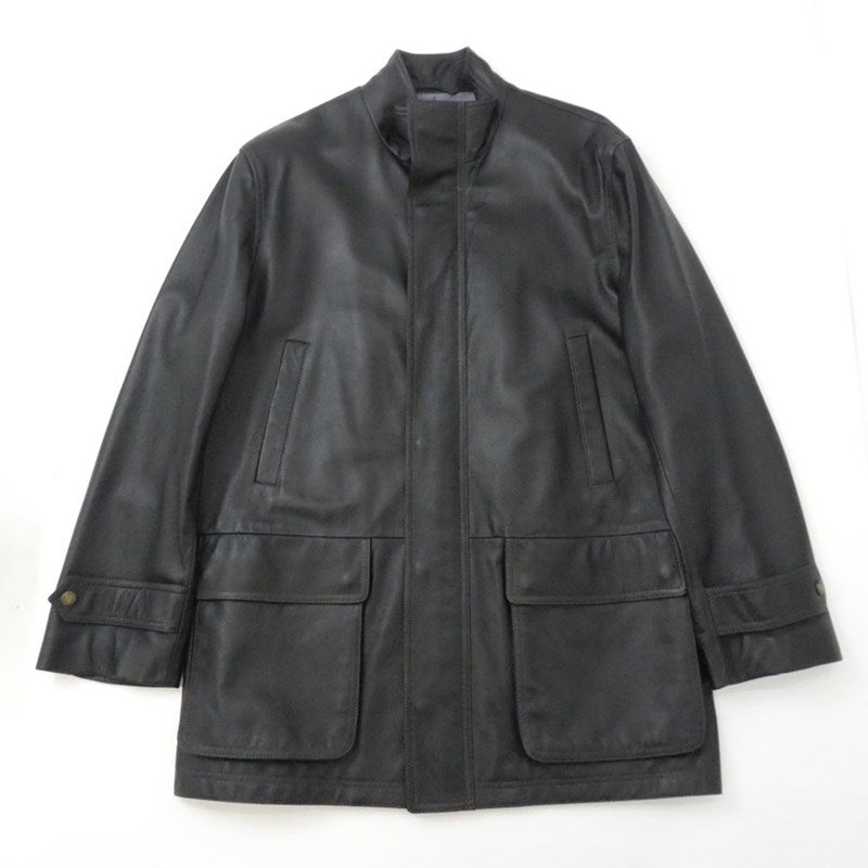 【中古】LANVIN | ランバン レザー 268937 ブラック サイズ:48