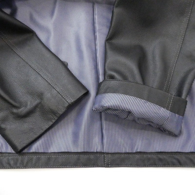 【中古】LANVIN | ランバン レザー 268937 ブラック サイズ:48