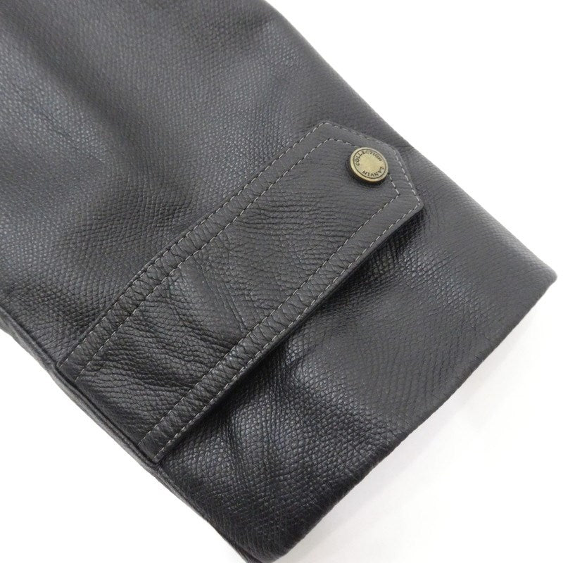 【中古】LANVIN | ランバン レザー 268937 ブラック サイズ:48