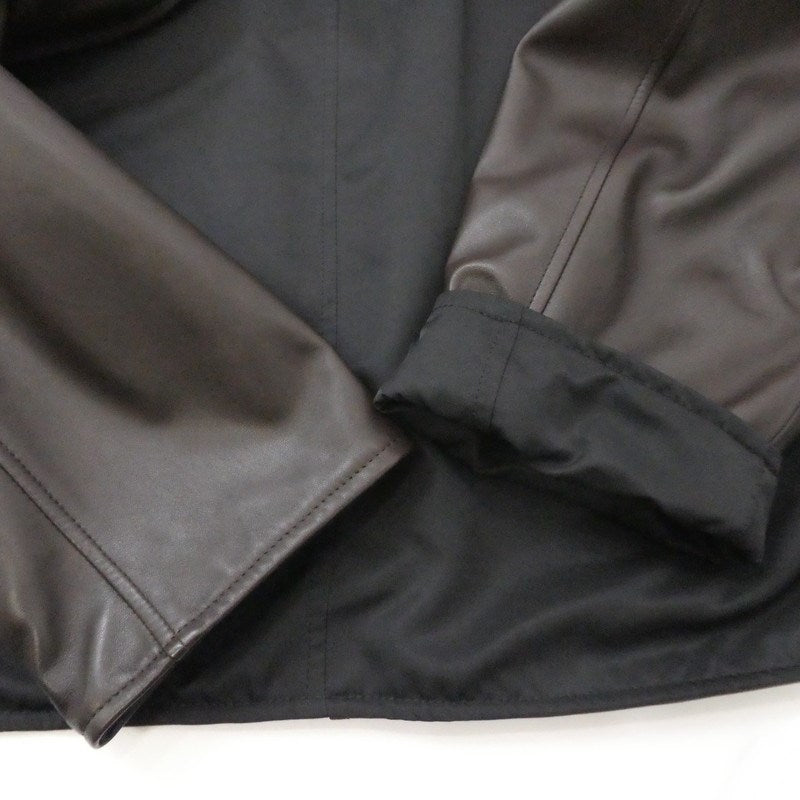 【中古】Ermenegildo Zegna | エルメネジルド ゼニア レザー リバーシブル ブラウン サイズ:L
