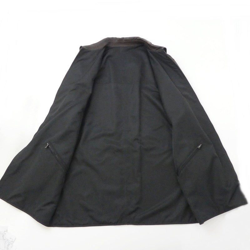【中古】Ermenegildo Zegna | エルメネジルド ゼニア レザー リバーシブル ブラウン サイズ:L