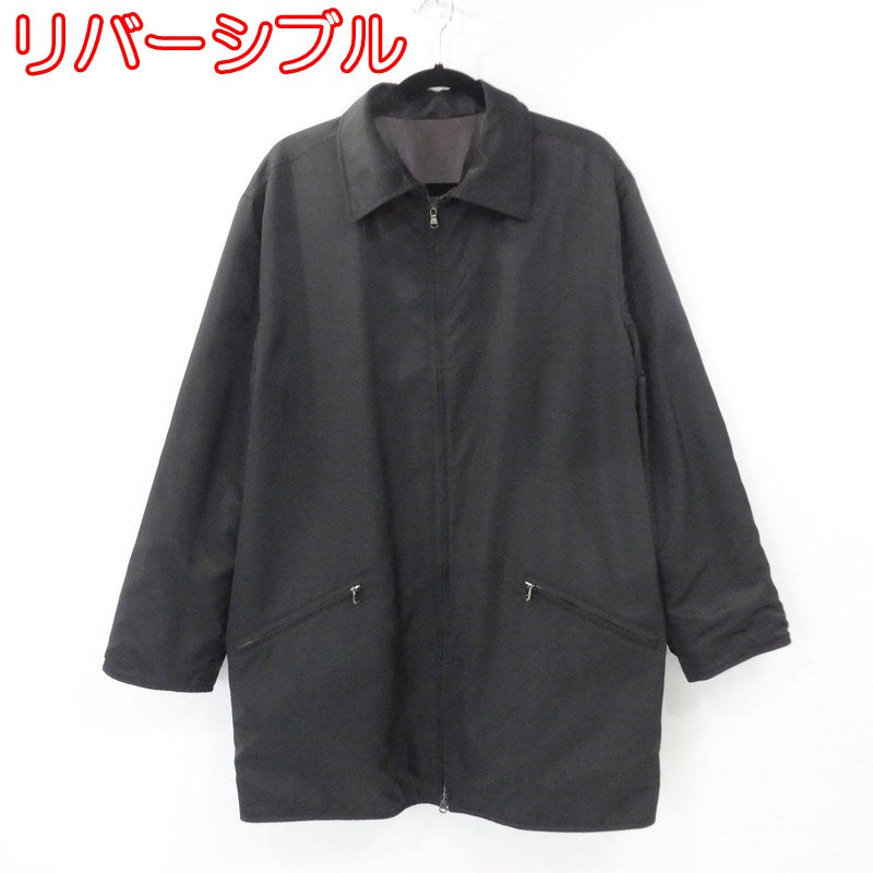 【中古】Ermenegildo Zegna | エルメネジルド ゼニア レザー リバーシブル ブラウン サイズ:L