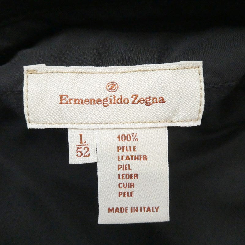 【中古】Ermenegildo Zegna | エルメネジルド ゼニア レザー リバーシブル ブラウン サイズ:L