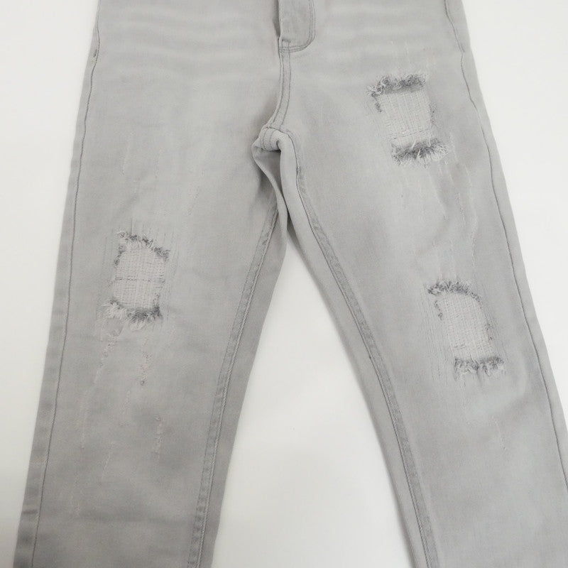 【中古】Retro Engine | レトロエンジン DAMAGE REPAIR GRAY DENIM デニムパンツ 301601230470004 グレー サイズ:L