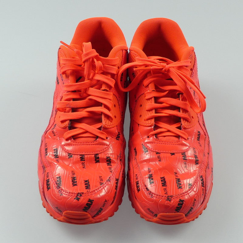 【中古】NIKE | ナイキ AIR MAX 90 PREMIUM スニーカー 700155-604 レッド 27.5cm