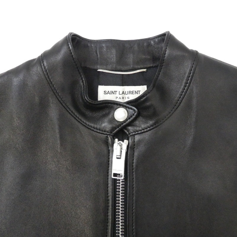 【中古】SAINT LAURENT | サンローラン キースレーサージャケット レザー 362239 Y5YA1 国内正規品 ブラック サイズ:46