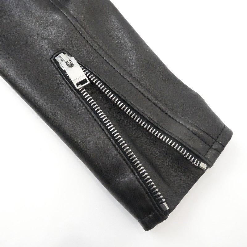 【中古】SAINT LAURENT | サンローラン キースレーサージャケット レザー 362239 Y5YA1 国内正規品 ブラック サイズ:46