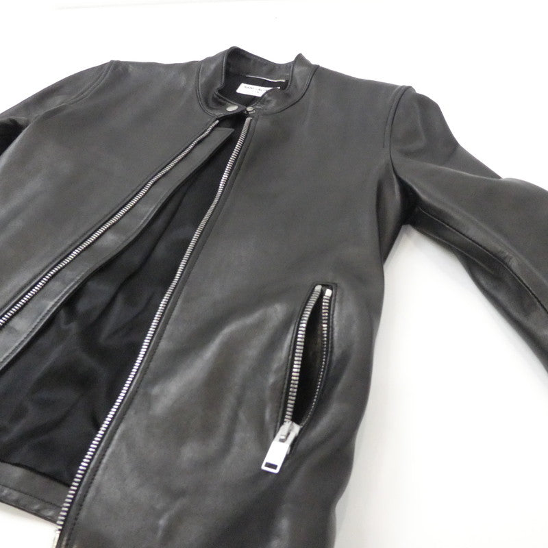 【中古】SAINT LAURENT | サンローラン キースレーサージャケット レザー 362239 Y5YA1 国内正規品 ブラック サイズ:46