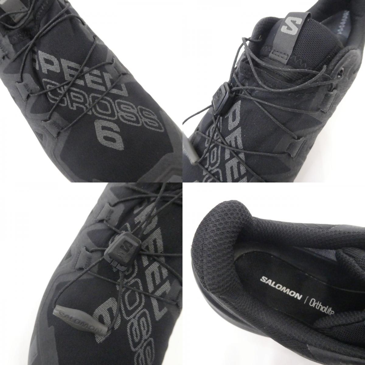 【中古】SALOMON | サロモン SPEEDCROSS 6 GTX スニーカー 417386 ブラック 27cm
