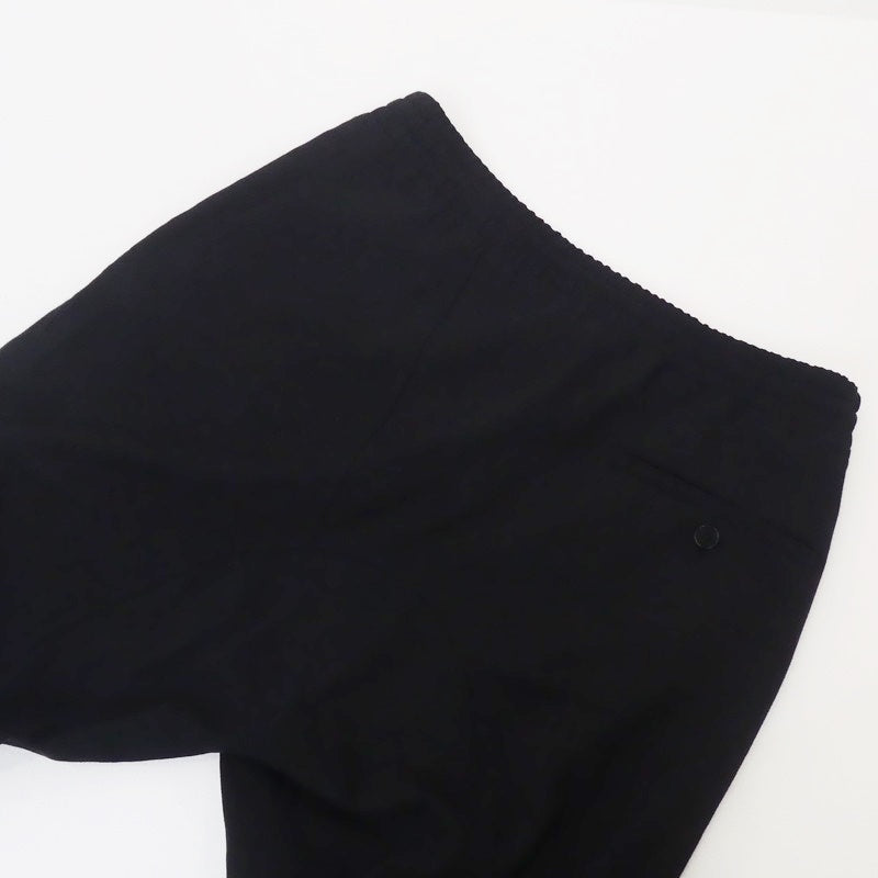【中古】NEIL BARRETT | ニールバレット 裾リブサルエルクロップドスラックス サルエルパンツ PBPA740XH N029 ブラック サイズ:不明