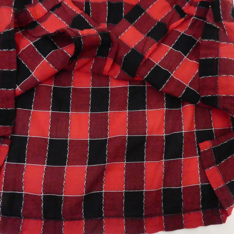 【中古】HYSTERIC GLAMOUR | ヒステリックグラマー RUMBLES 半袖シャツ 0251AH08 レッド サイズ:S