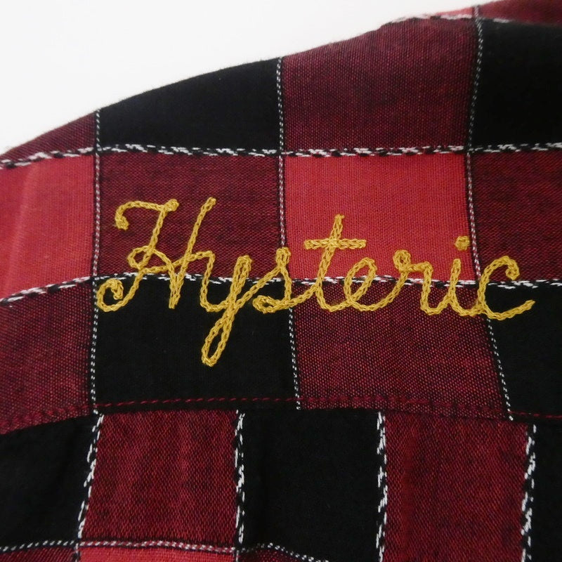 【中古】HYSTERIC GLAMOUR | ヒステリックグラマー RUMBLES 半袖シャツ 0251AH08 レッド サイズ:S