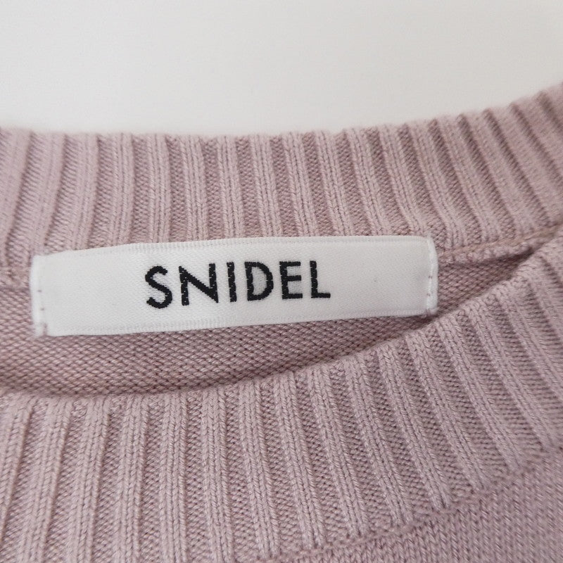 【中古】snidel | スナイデル モチーフニット ニット SWNT241264 ピンク