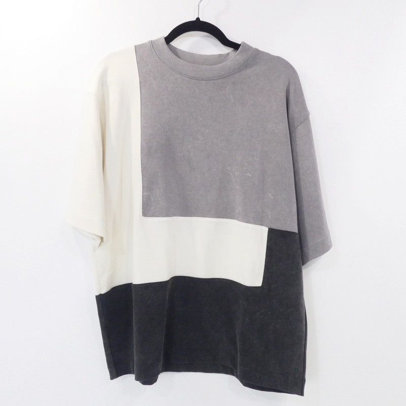 【中古】 オーバーサイズパッチワークTシャツ 半袖Tシャツ RSSPW2-T グレー サイズ:M